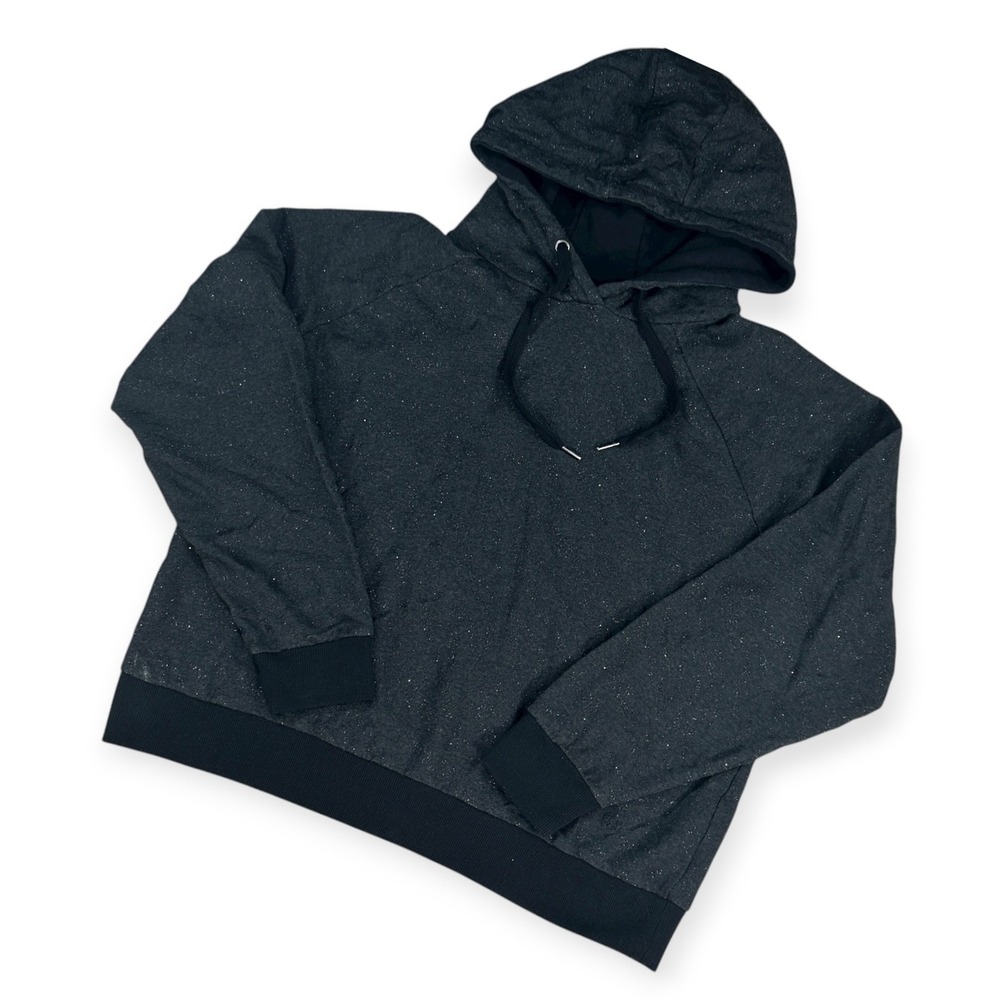 Ariat Animal Instincts Crew Sweatshirt Black Sparkle Glitter Knit Hoodie‎ Medium
